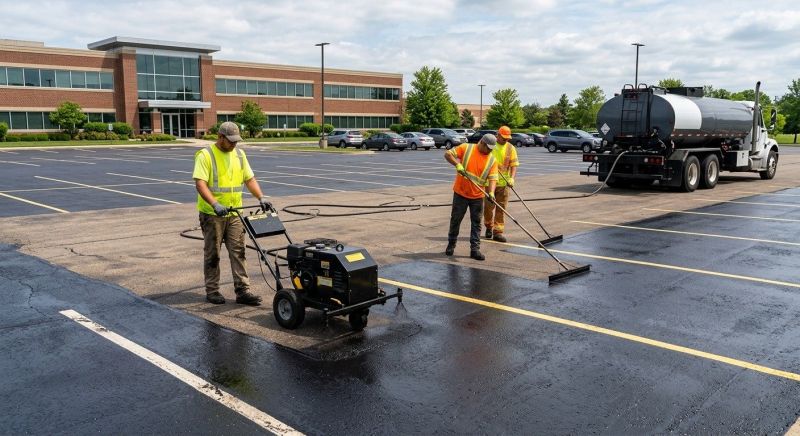 Asphalt Parking Lot Sealing in Sarasota, FL