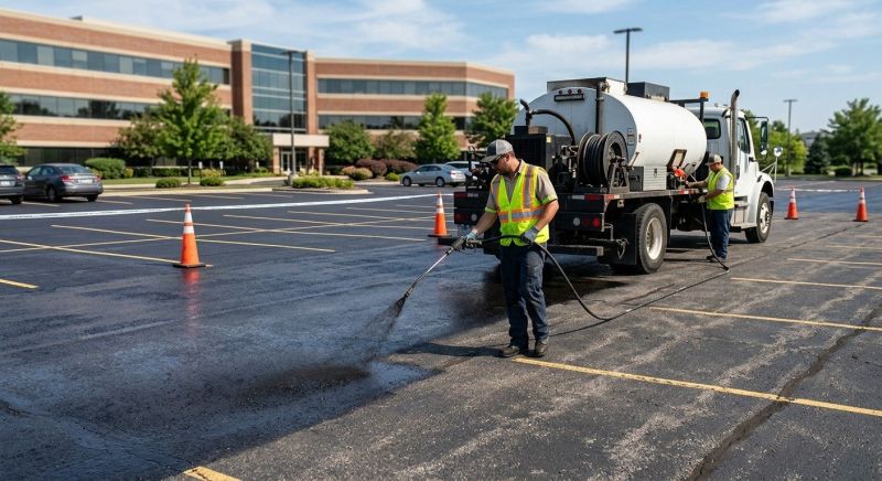 Church Parking Lot Sealcoating in Fort Collins, CO