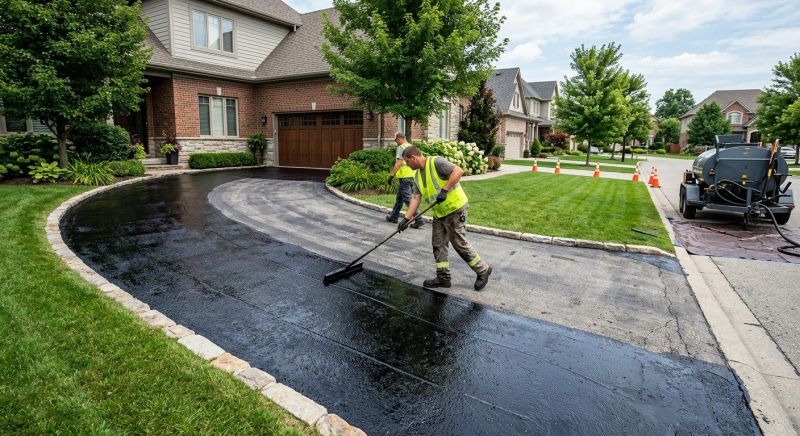 Residential Driveway Sealcoating in Sarasota, FL