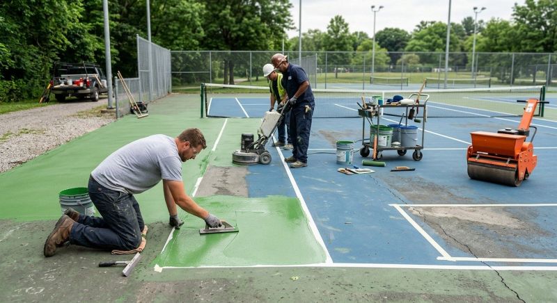 Tennis Court Repair Service in Fort Myers, FL